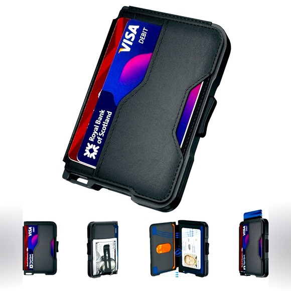 Men’s Slim Bifold Money Clip Wallet - Picture 4 of 6